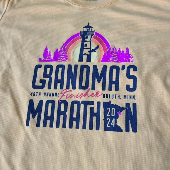 Leslie Jordan Grandma’s Marathon 2024 Finisher T-Shirt Womens Medium (Unisex) - Picture 5 of 6